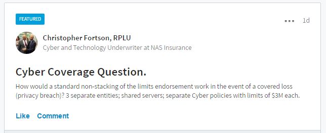 Share Your Insight on this Cyber Coverage Question - PLUS Blog